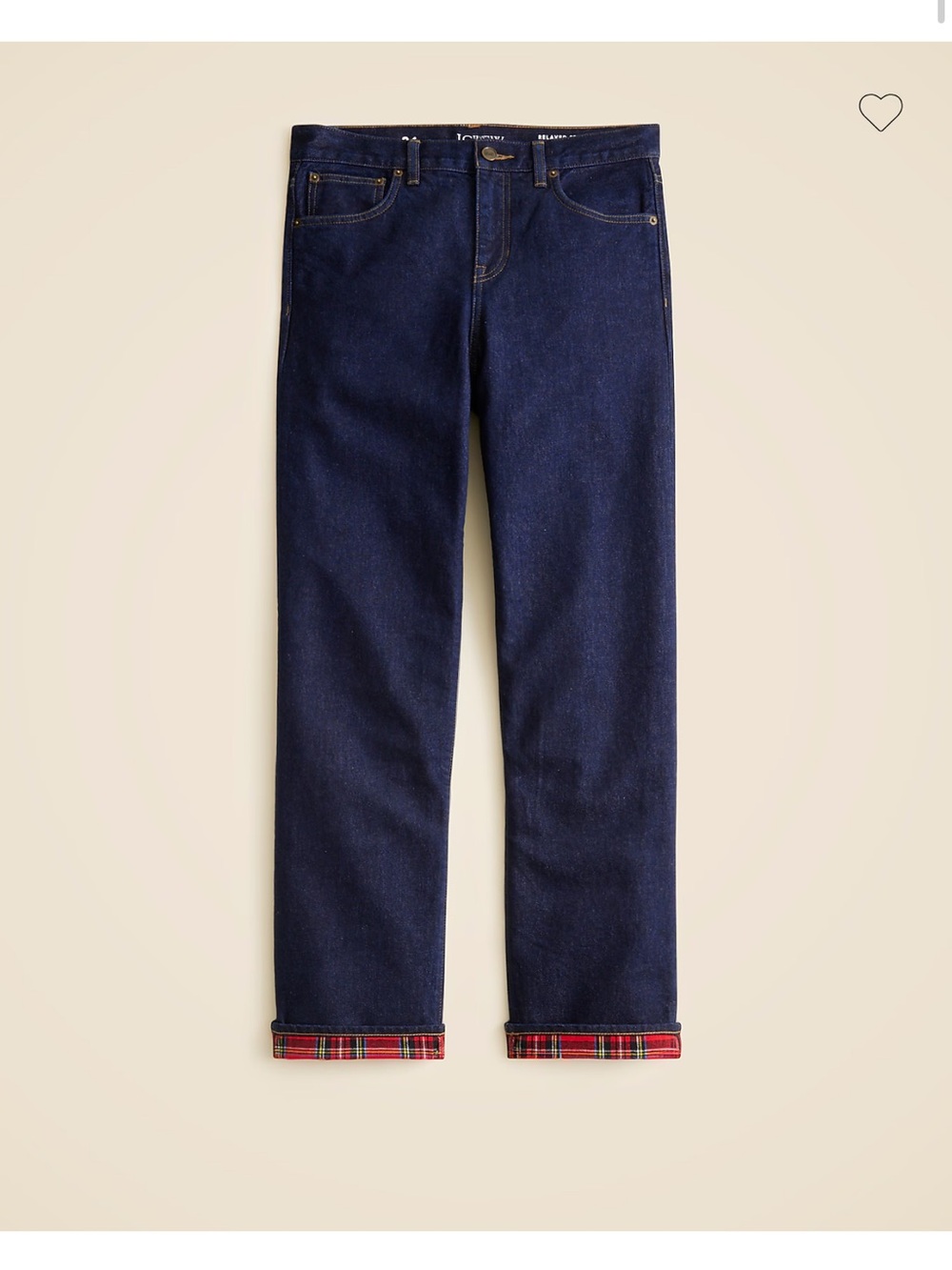 JCrew NWT Women’s Flannel lined jeans